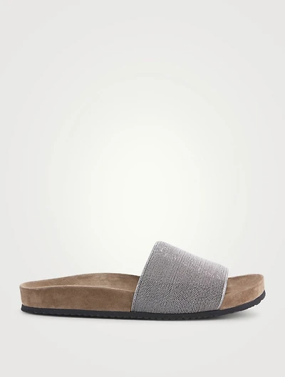 Leather Slide Sandals