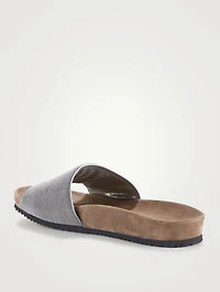 Leather Slide Sandals