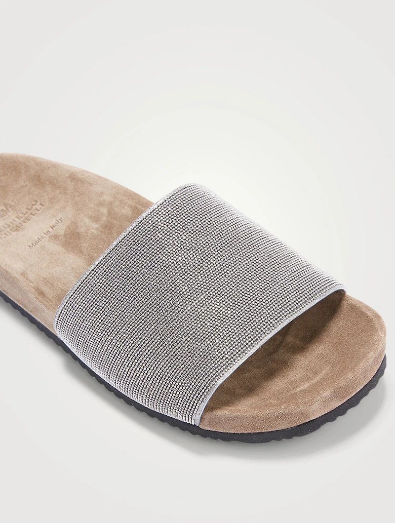Leather Slide Sandals