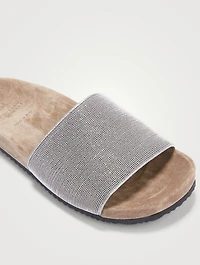 Leather Slide Sandals