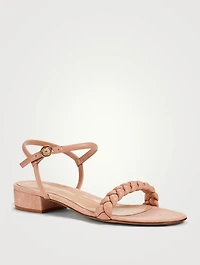 Cruz 20 Braided Leather Heeled Sandals