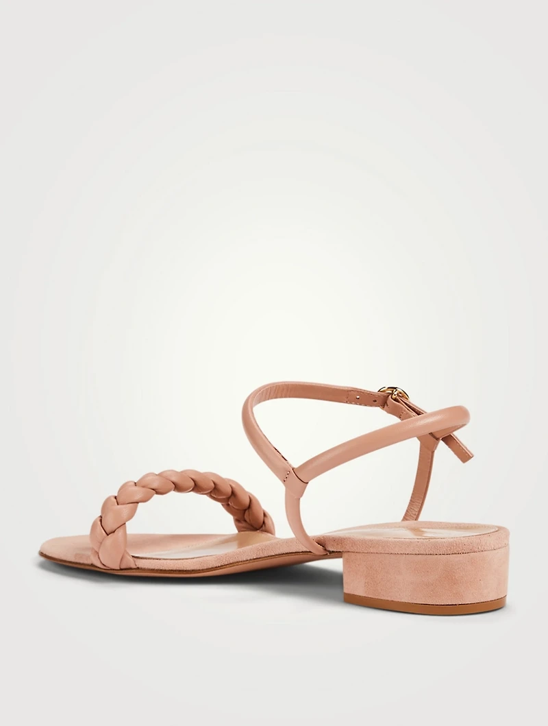 Cruz 20 Braided Leather Heeled Sandals
