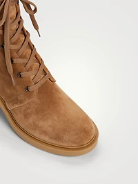 Foster Suede Lace-Up Ankle Boots