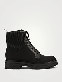 Martis 20 Fabric And Leather Combat Boots
