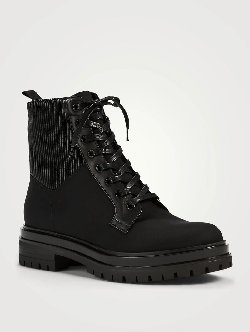 Martis 20 Fabric And Leather Combat Boots