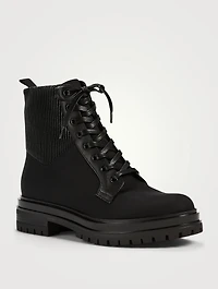 Martis 20 Fabric And Leather Combat Boots