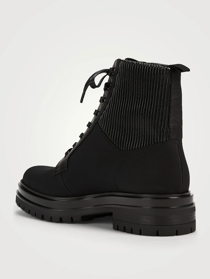 Martis 20 Fabric And Leather Combat Boots