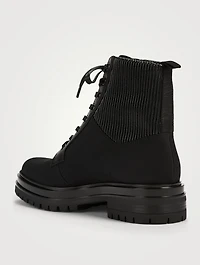 Martis 20 Fabric And Leather Combat Boots