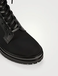Martis 20 Fabric And Leather Combat Boots