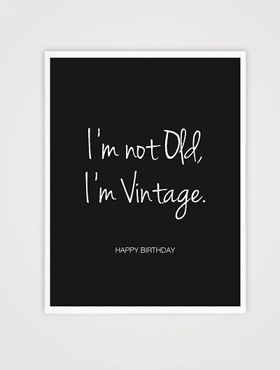 I'm Vintage Birthday Card