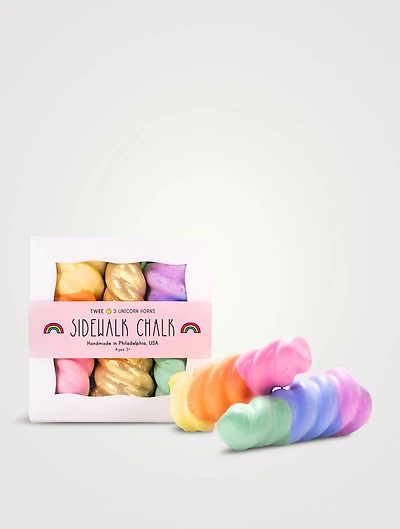 Rainbow Unicorn Horn Sidewalk Chalk