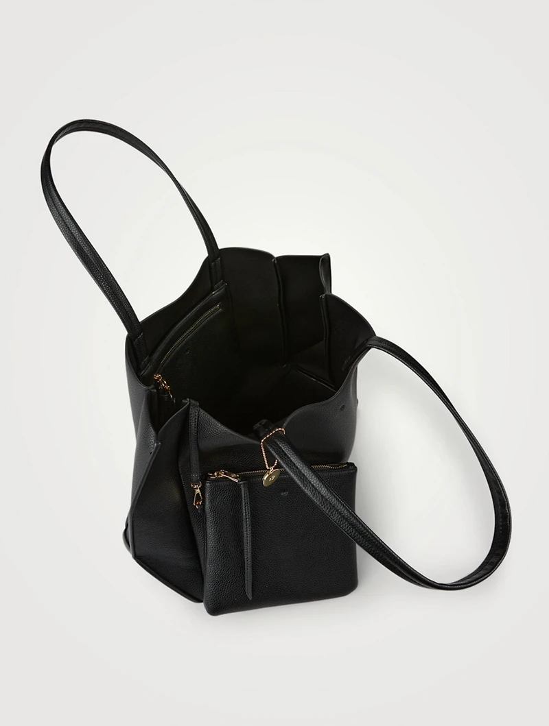 Large Vegan Leather Tote Bag