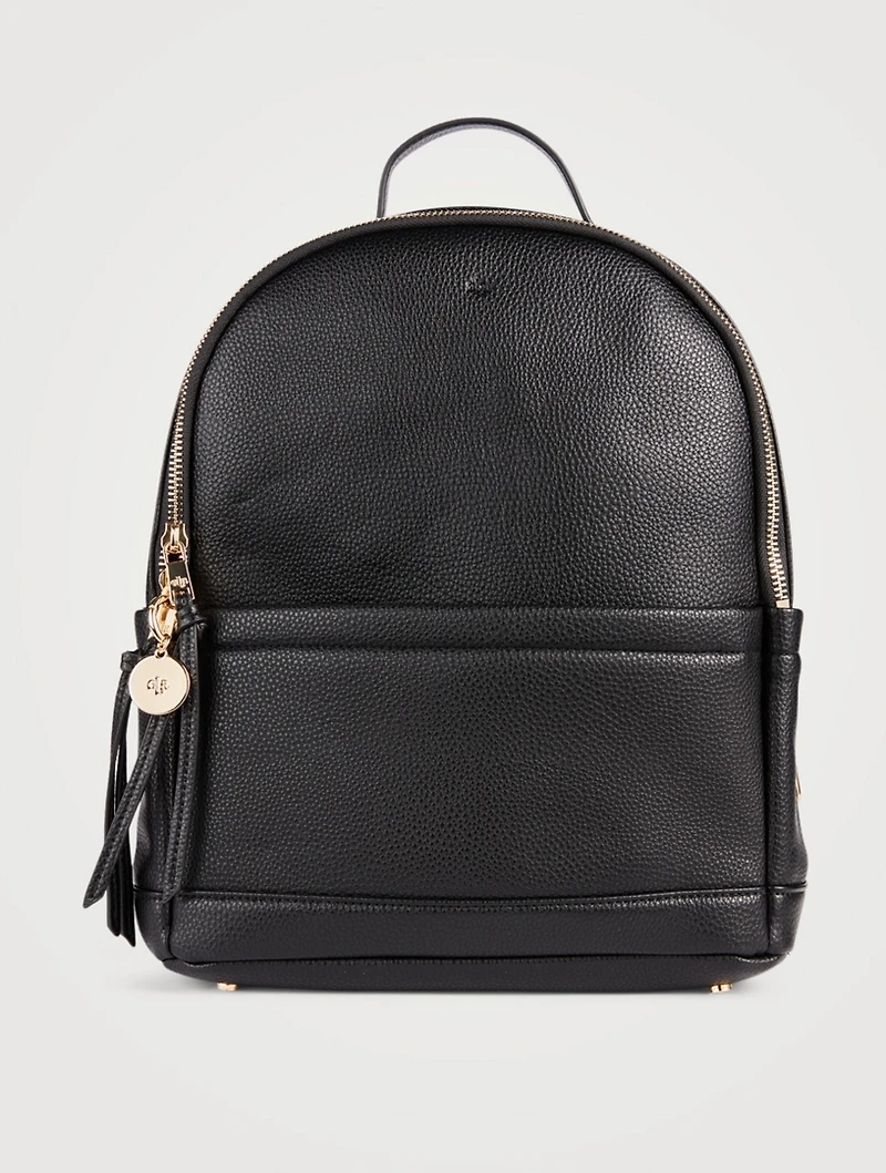 Mini Vegan Leather Backpack