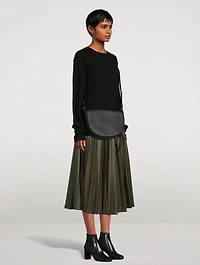 Vegan Leather Saddle Bag