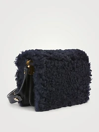 Trunk Mini Shearling Crossbody Bag
