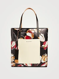 Shopper Tote Bag In Windblown Print