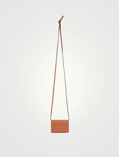 Brand Leather Card Hold With Strap