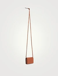 Brand Leather Card Hold With Strap