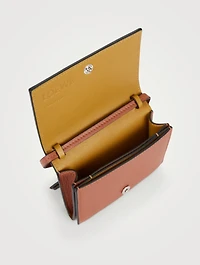 Brand Leather Card Hold With Strap