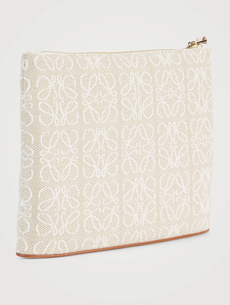 Zip Pouch In Anagram Jacquard