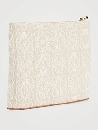 Zip Pouch In Anagram Jacquard