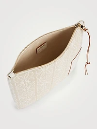 Zip Pouch In Anagram Jacquard