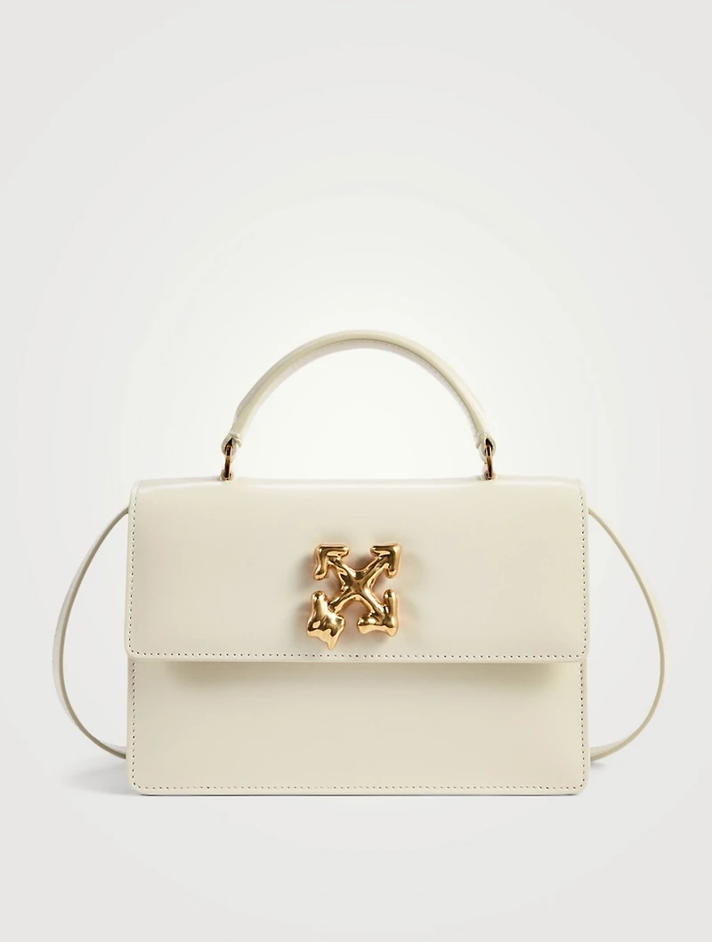 Jitney 1.4 Melted Leather Top Handle Bag