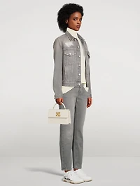Jitney 1.4 Melted Leather Top Handle Bag