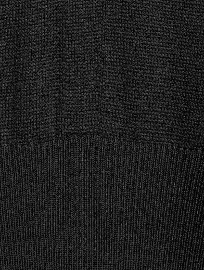 Stretch Wool Midi Dress