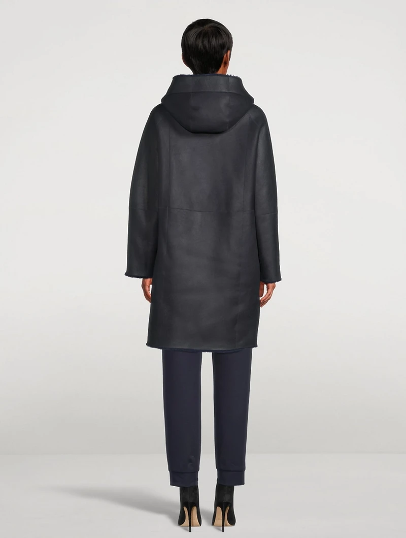 Reversible Leather And Shearling Coat
