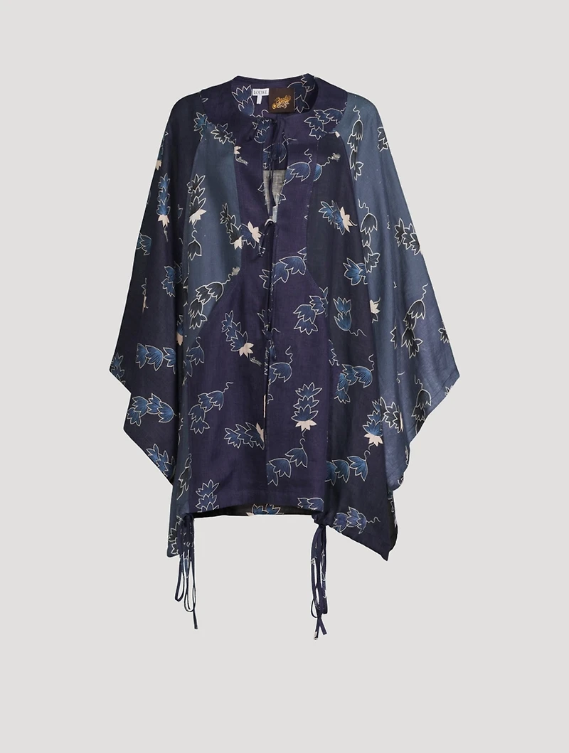 Paula's Ibiza Linen Kaftan Crocus Print
