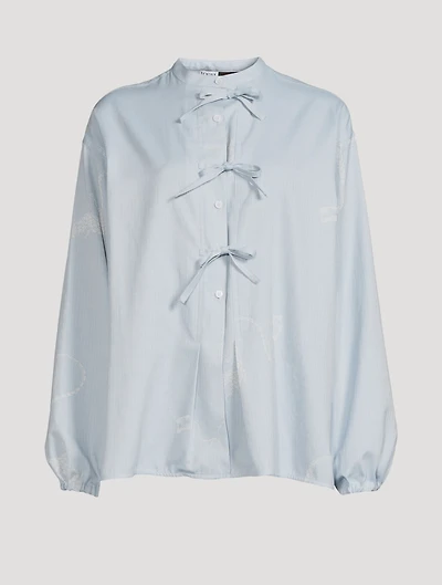 Paula's Ibiza Lizard Jacquard Blouse