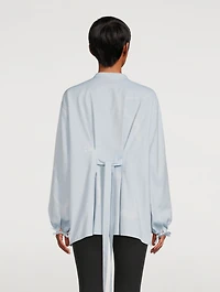 Paula's Ibiza Lizard Jacquard Blouse