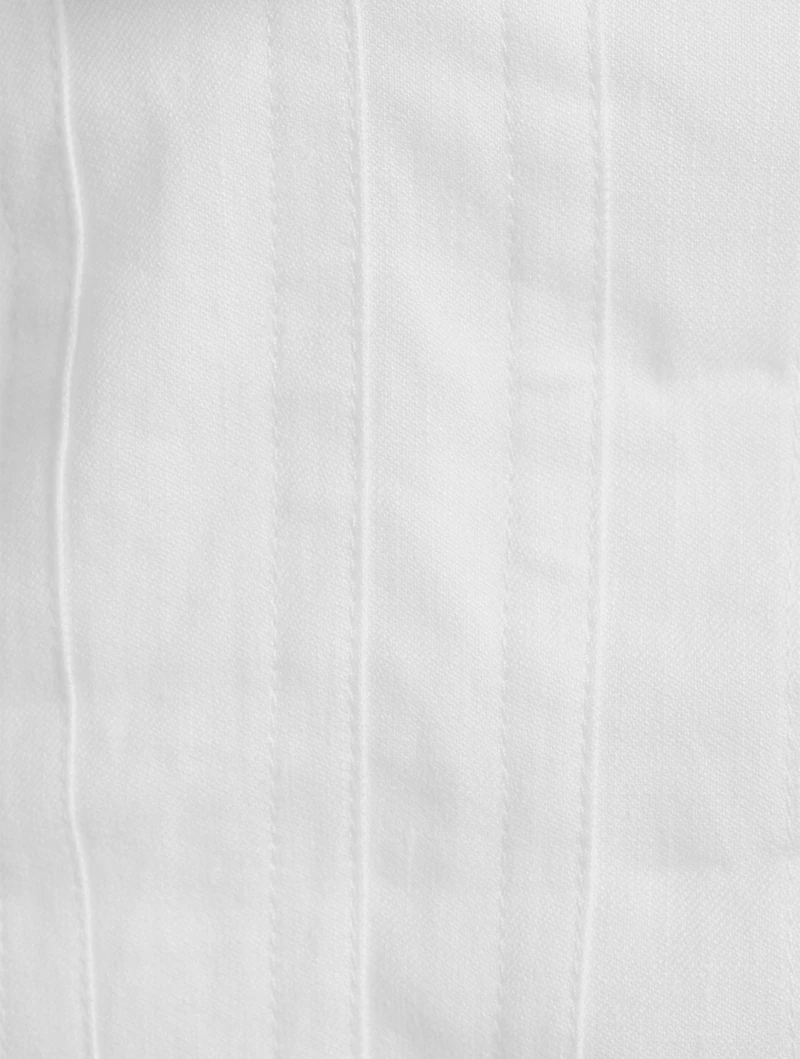 Paula's Ibiza Linen And Cotton Tie Mini Dress