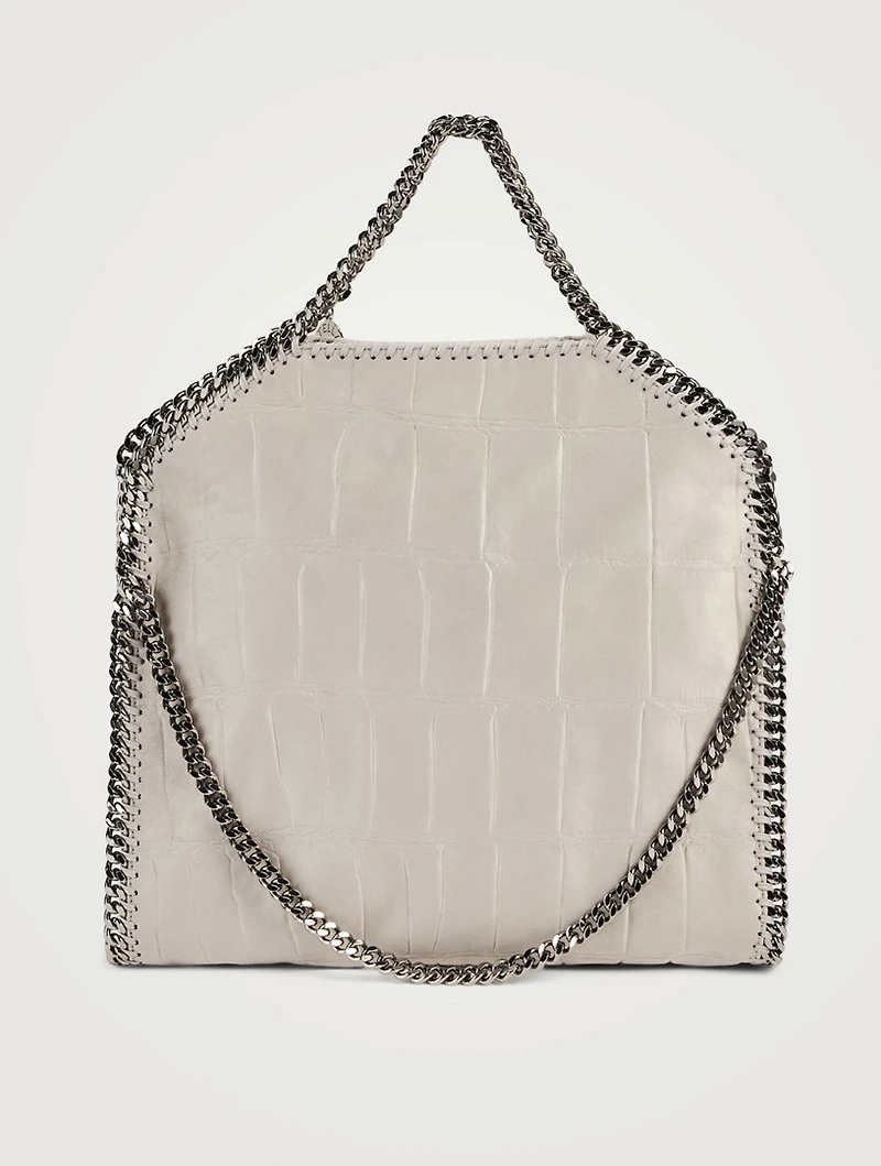 Falabella Croc-Embossed Tote Bag