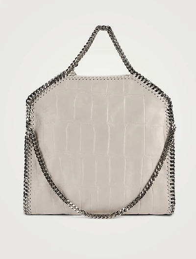 Falabella Croc-Embossed Tote Bag