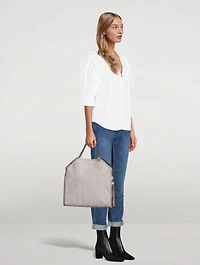 Falabella Croc-Embossed Tote Bag