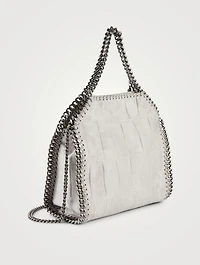 Mini Falabella Croc-Embossed Tote Bag