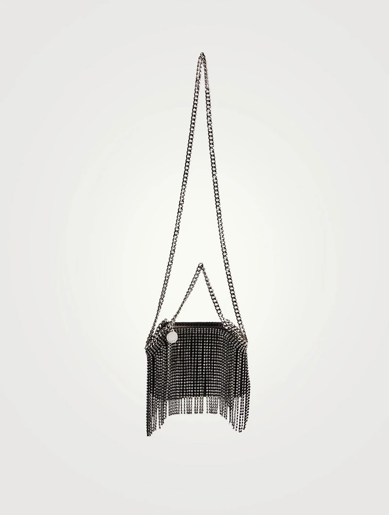 Mini Falabella Tote Bag With Crystal Fringe
