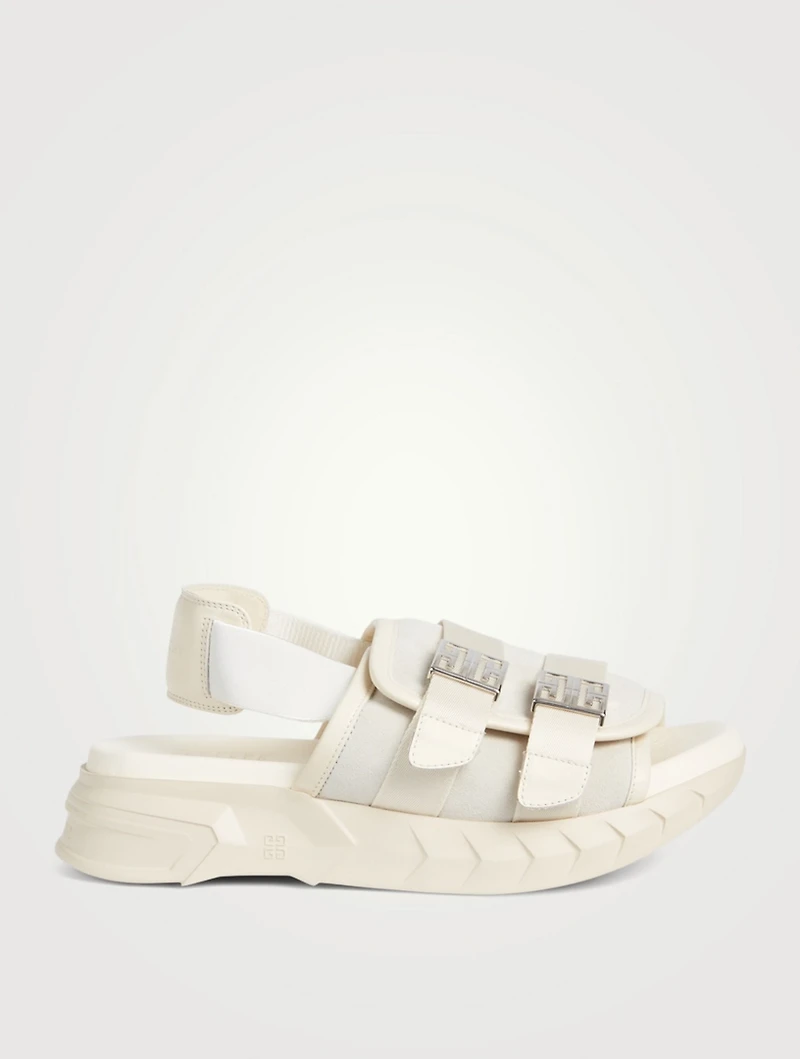 Marshmallow Leather Slingback Sandals