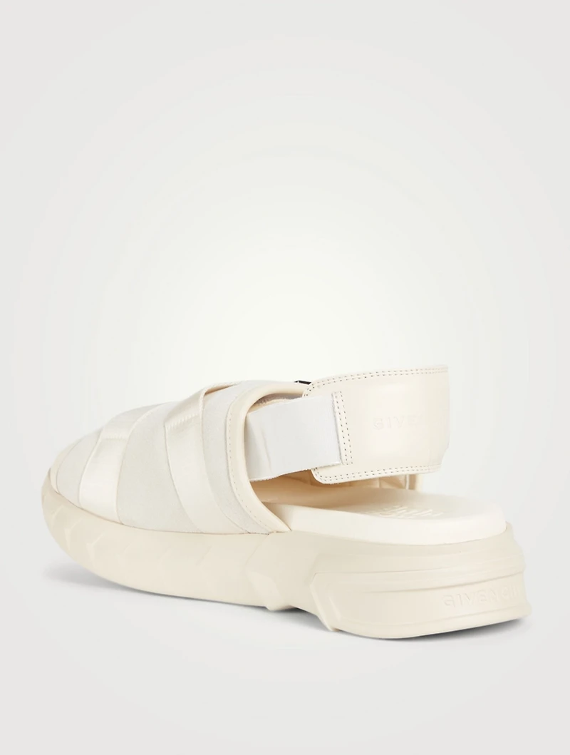 Marshmallow Leather Slingback Sandals