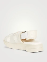 Marshmallow Leather Slingback Sandals