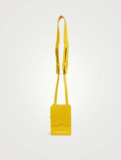 Cubist Leather Crossbody Bag
