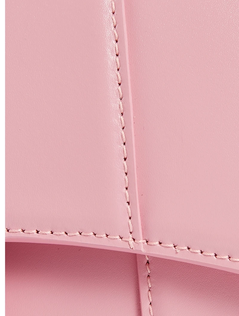 XS Hourglass Leather Top Handle Bag