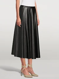 Bettie Ankle-Wrap Metallic Leather Stiletto Pumps