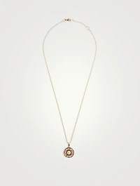 Mini Classique 14K Gold Milly Pendant Necklace With Sapphires And Diamonds