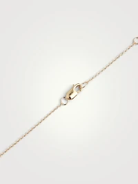 Rainbow 14K Gold Love Locket Necklace With Multicolour Sapphire