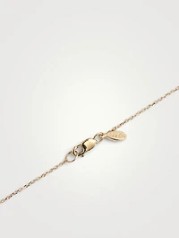 Love Letter 14K Gold Pavé Cross Necklace With Diamonds