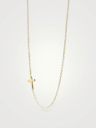 Love Letter 14K Gold Cross Necklace