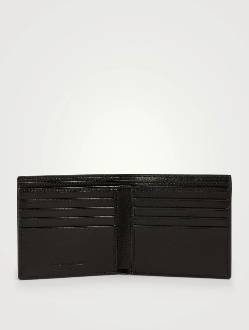 Biker Skull Leather Bifold Wallet